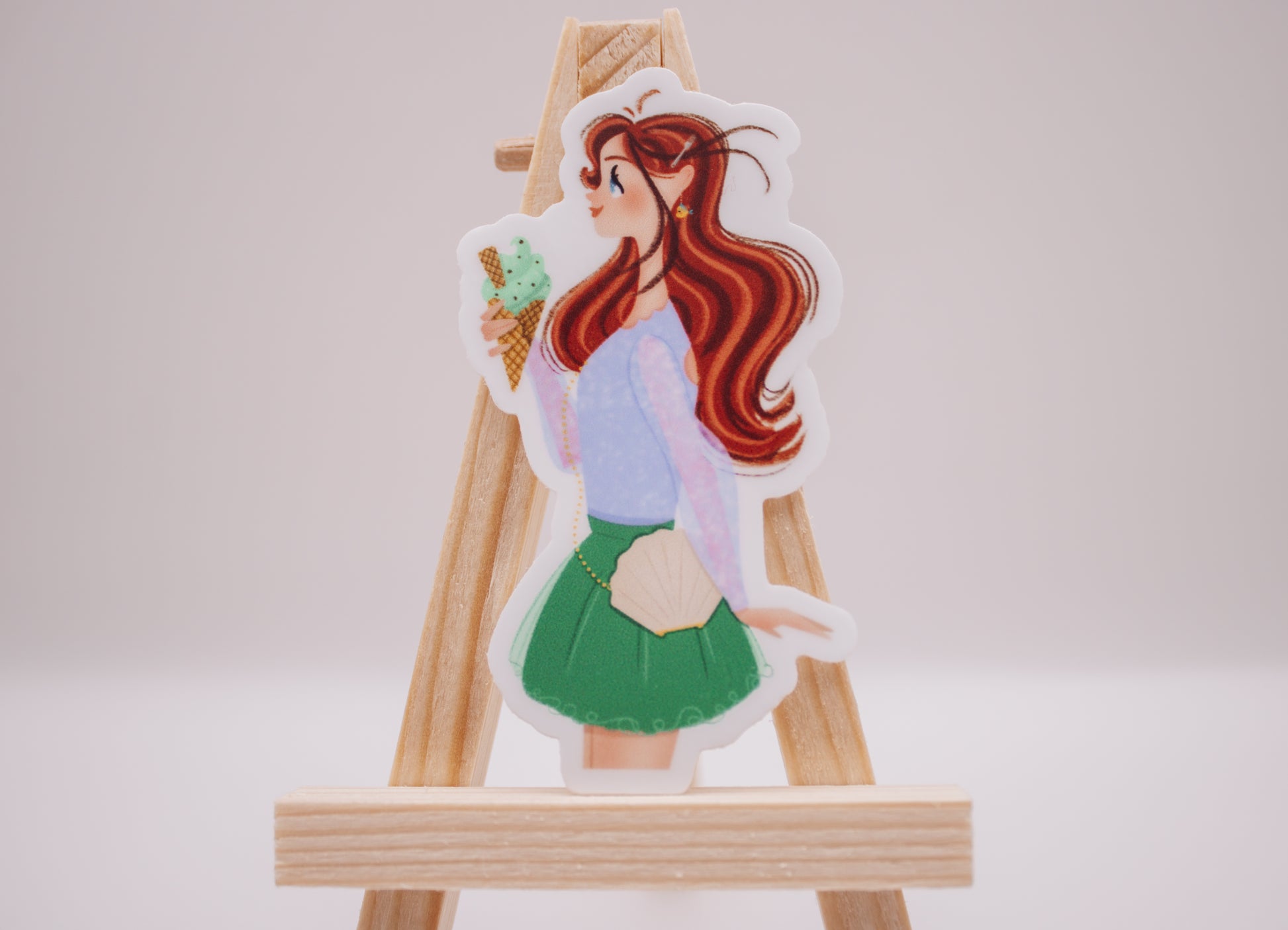 Princess Ariel sticker and Disney princess decal from our Princess-at-the-Park collection.