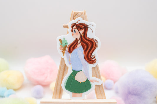 Princess Ariel sticker and Disney princess decal from our Princess-at-the-Park collection.