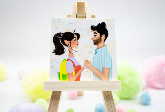 Disney Couple Park Day Sticker