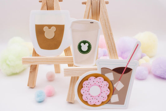 Disney Coffee Sticker Set of 3