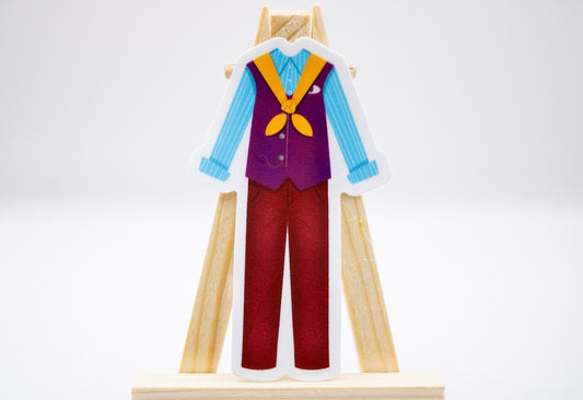 Runaway Railway Cast Member Costume Sticker with Scarf