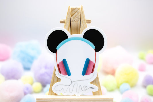 Mickey Headphones Sticker