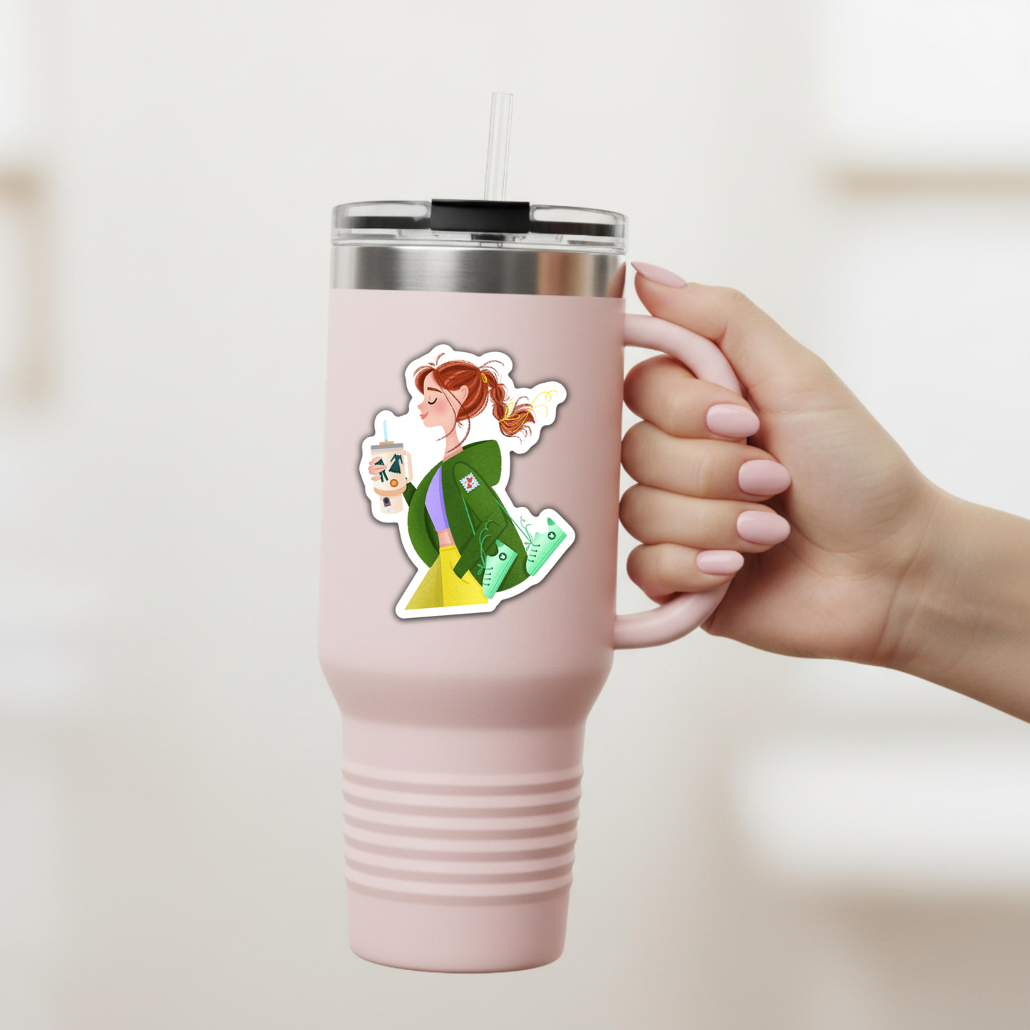 Healthy Disney Girl Sticker
