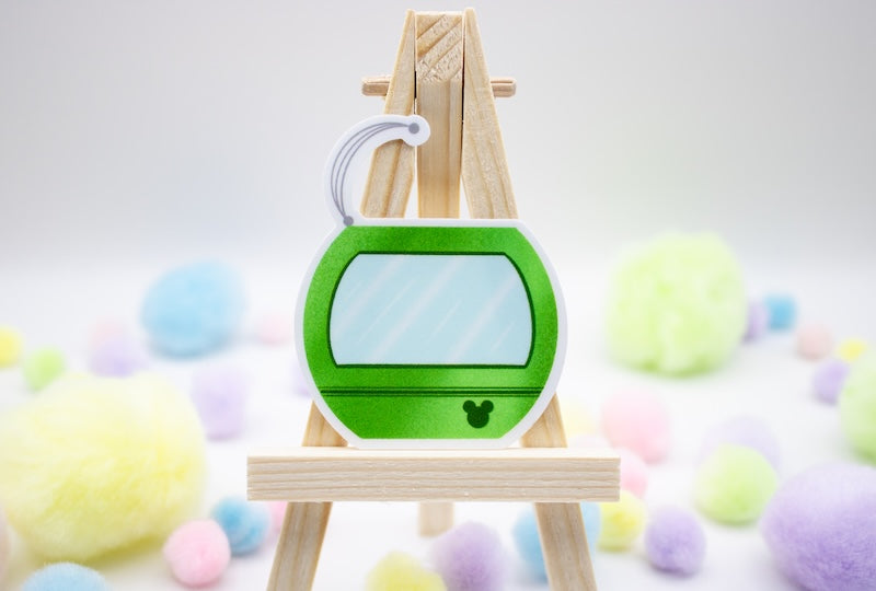 Green Disney Skyliner Sticker