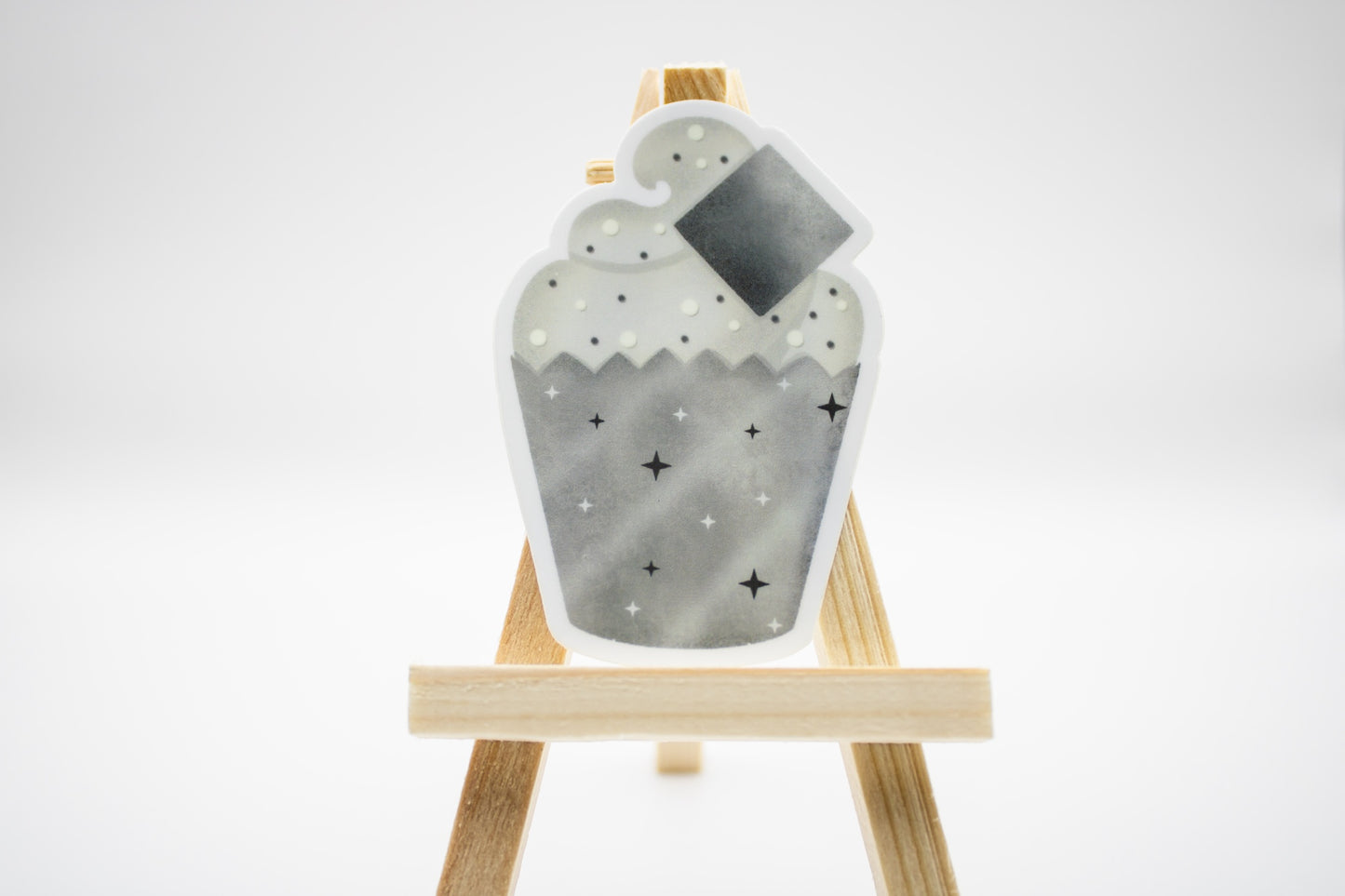 Grey Stuff Cupcake Sticker