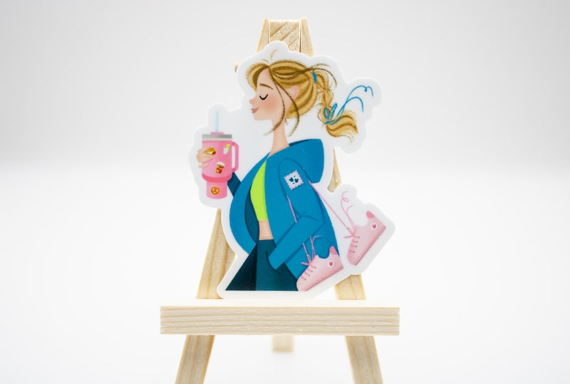 Healthy Disney Girl Sticker