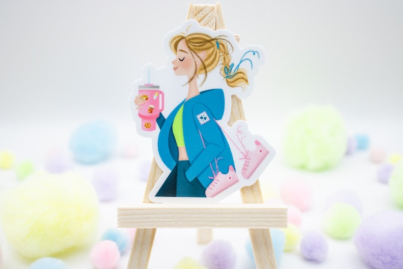 Healthy Disney Girl Sticker