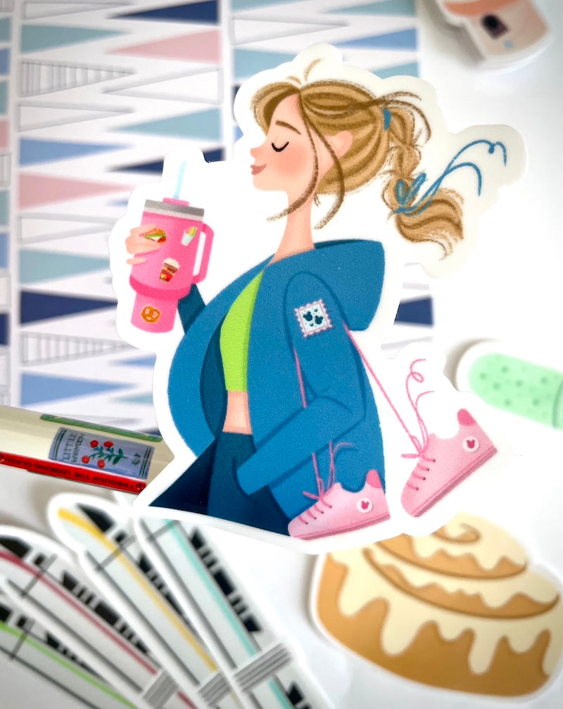 Healthy Disney Girl Sticker