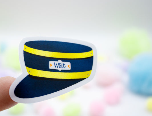 Walt Disney Train Conductor Hat Sticker