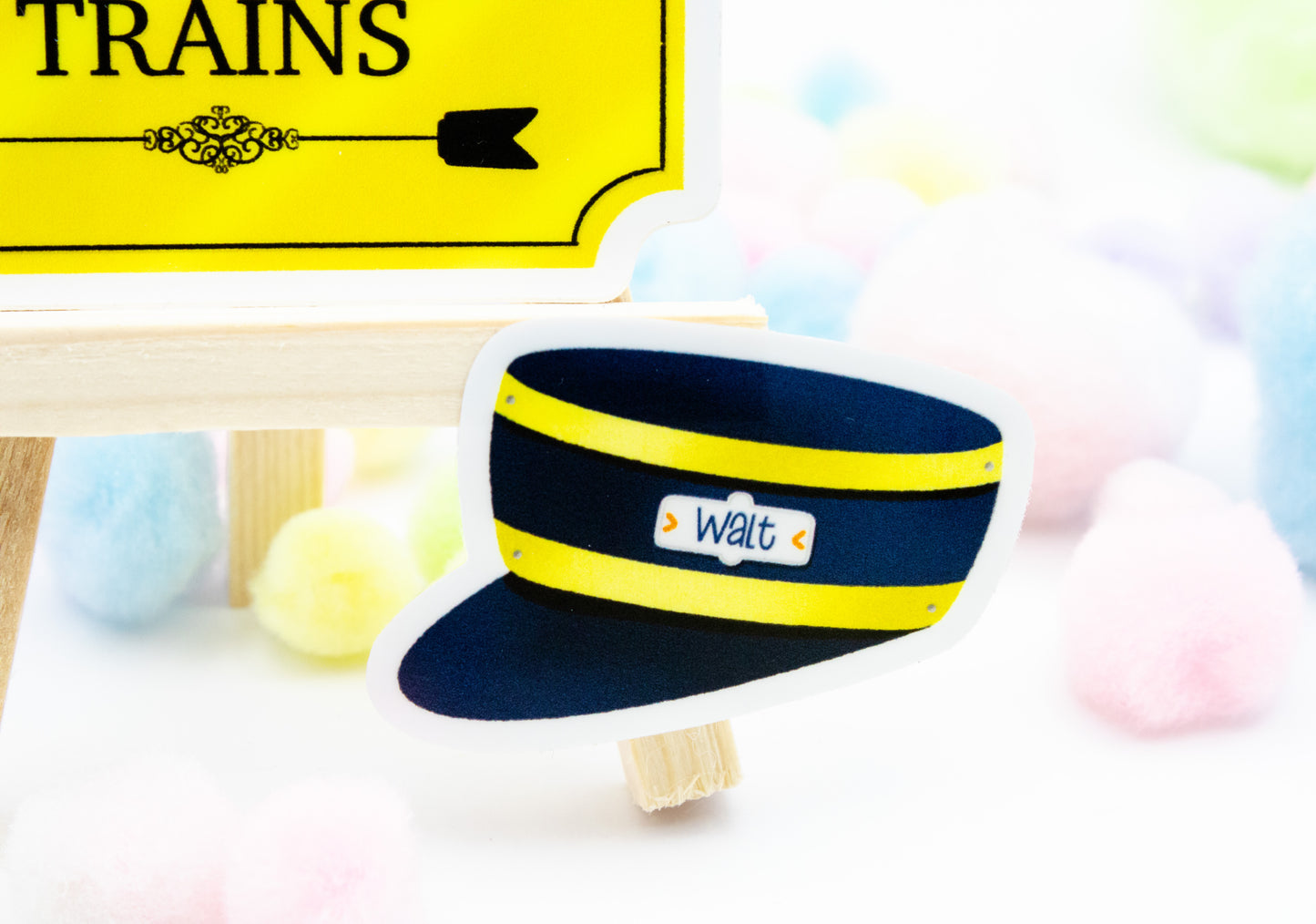 Walt Disney Train Conductor Hat Sticker