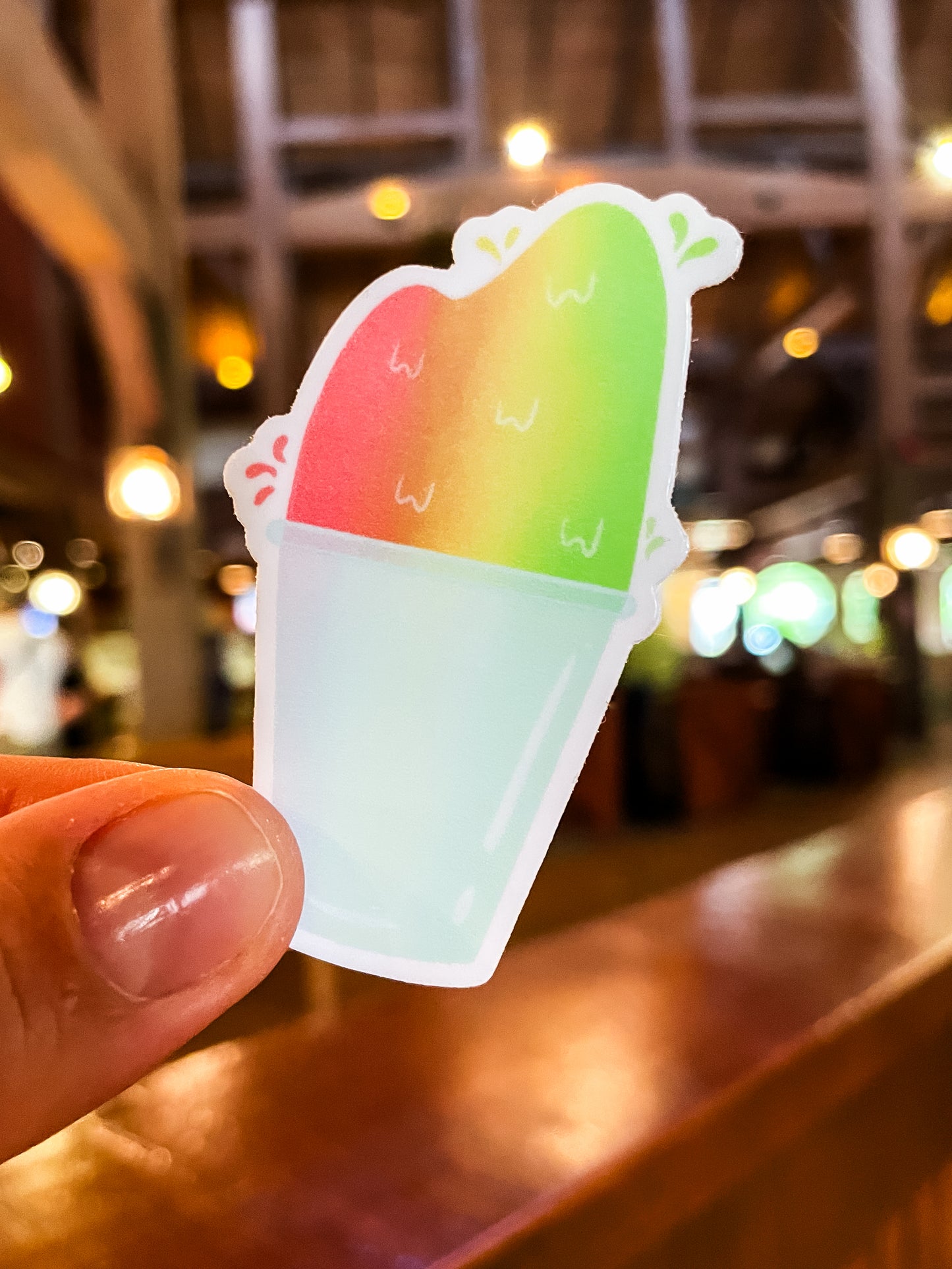 Kakigori Shaved Ice Snow Cone Sticker