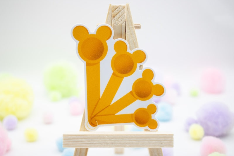 Mickey Measuring Spoons Sticker
