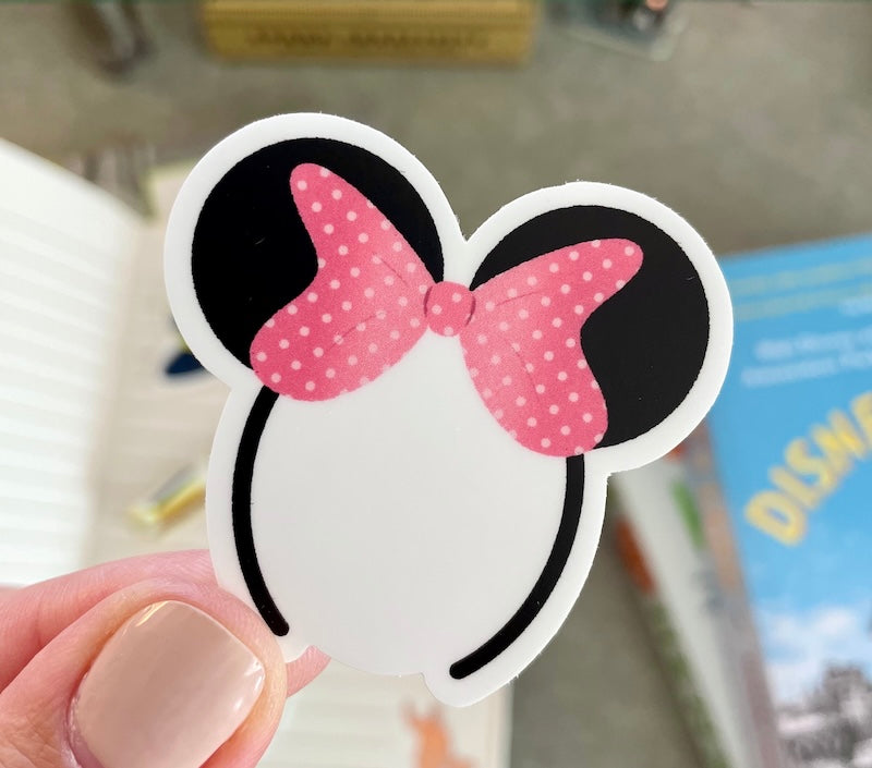 Minnie Mouse Ears Sticker