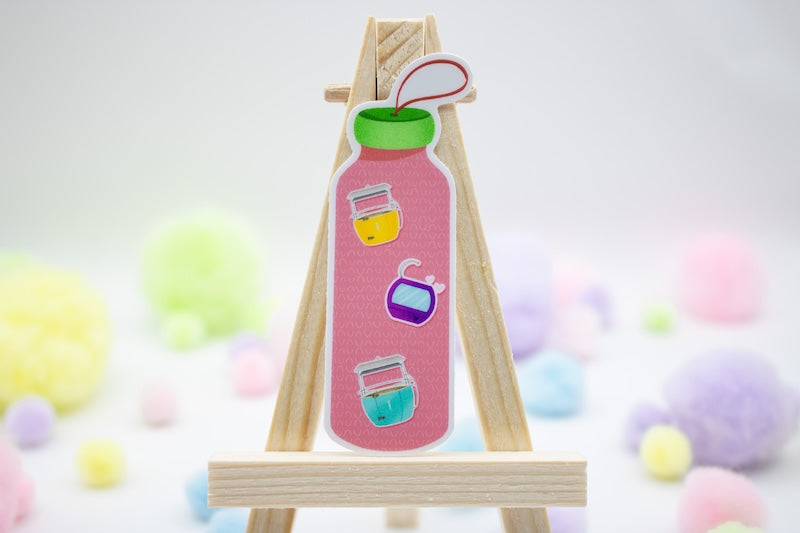 Pink Disney Water Bottle Sticker