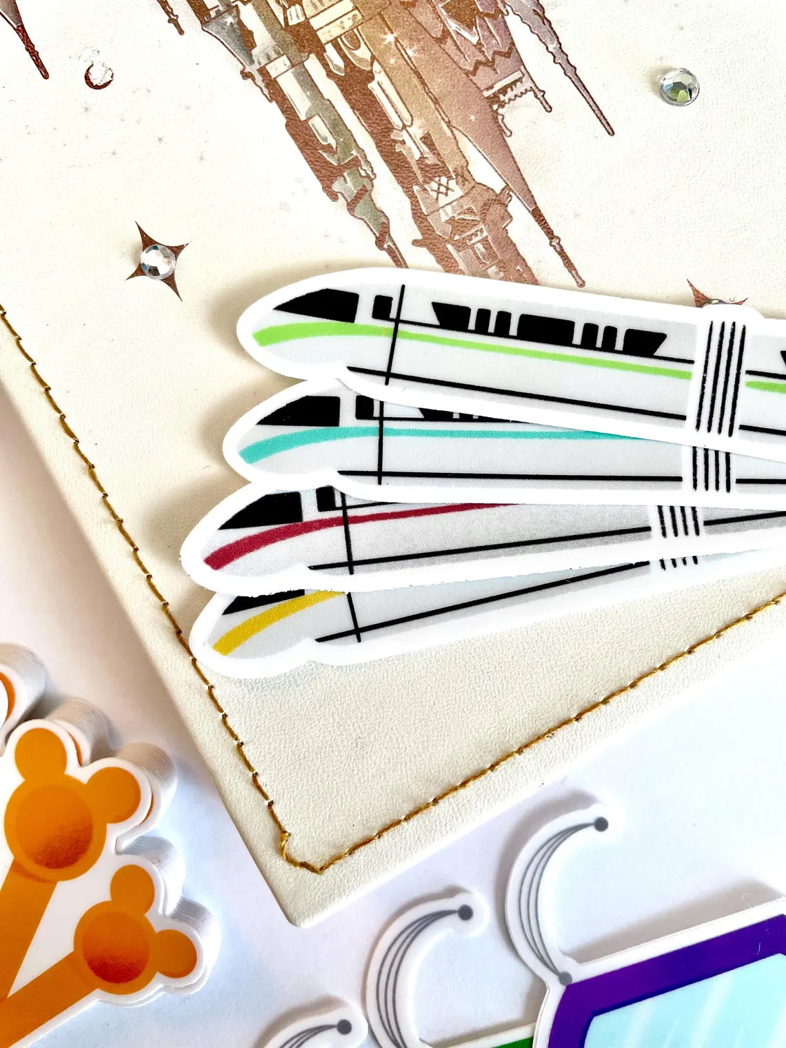 Red Disney Monorail Sticker