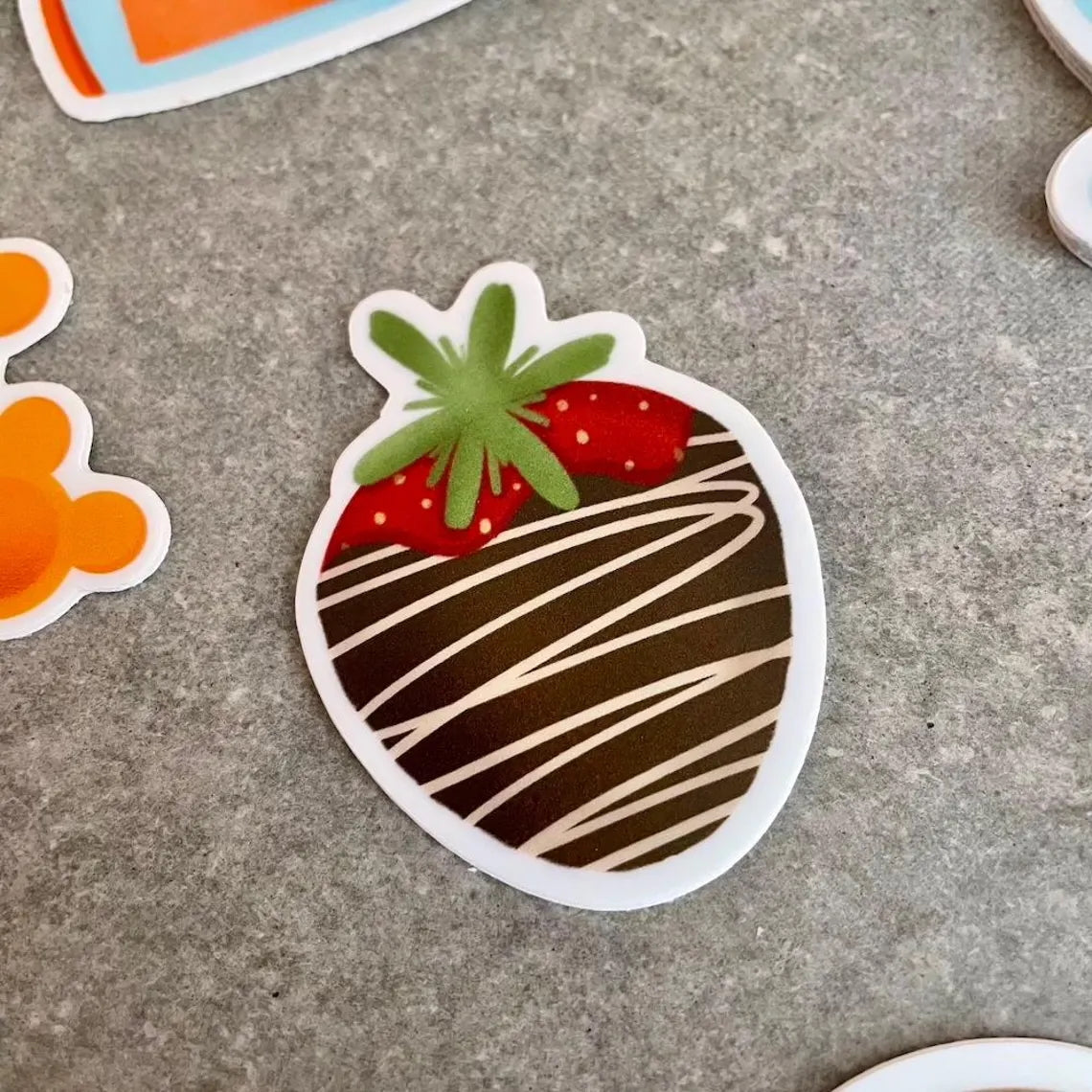 Chocolate-Covered Strawberry Sticker
