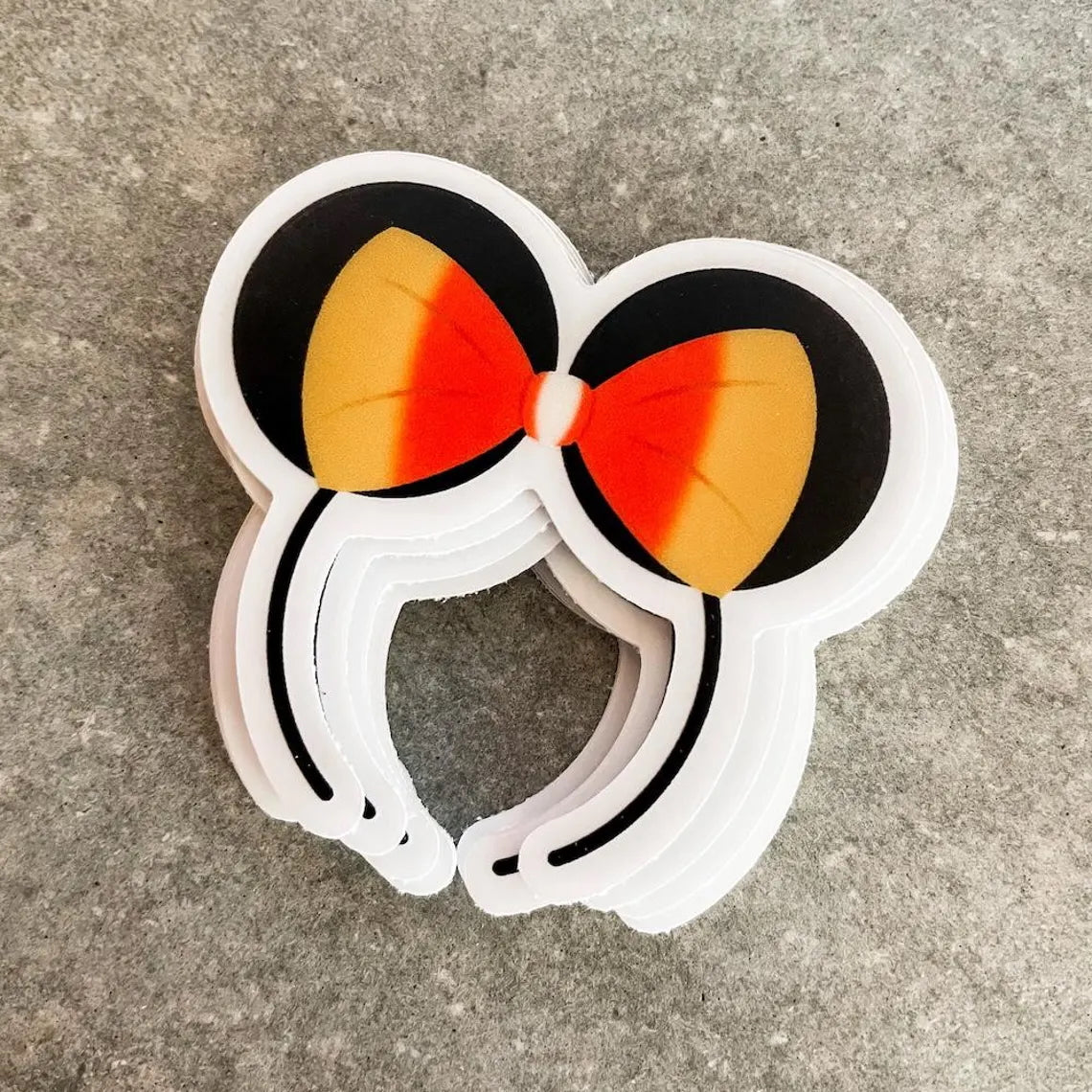 Candy Corn Minnie Ears Sticker