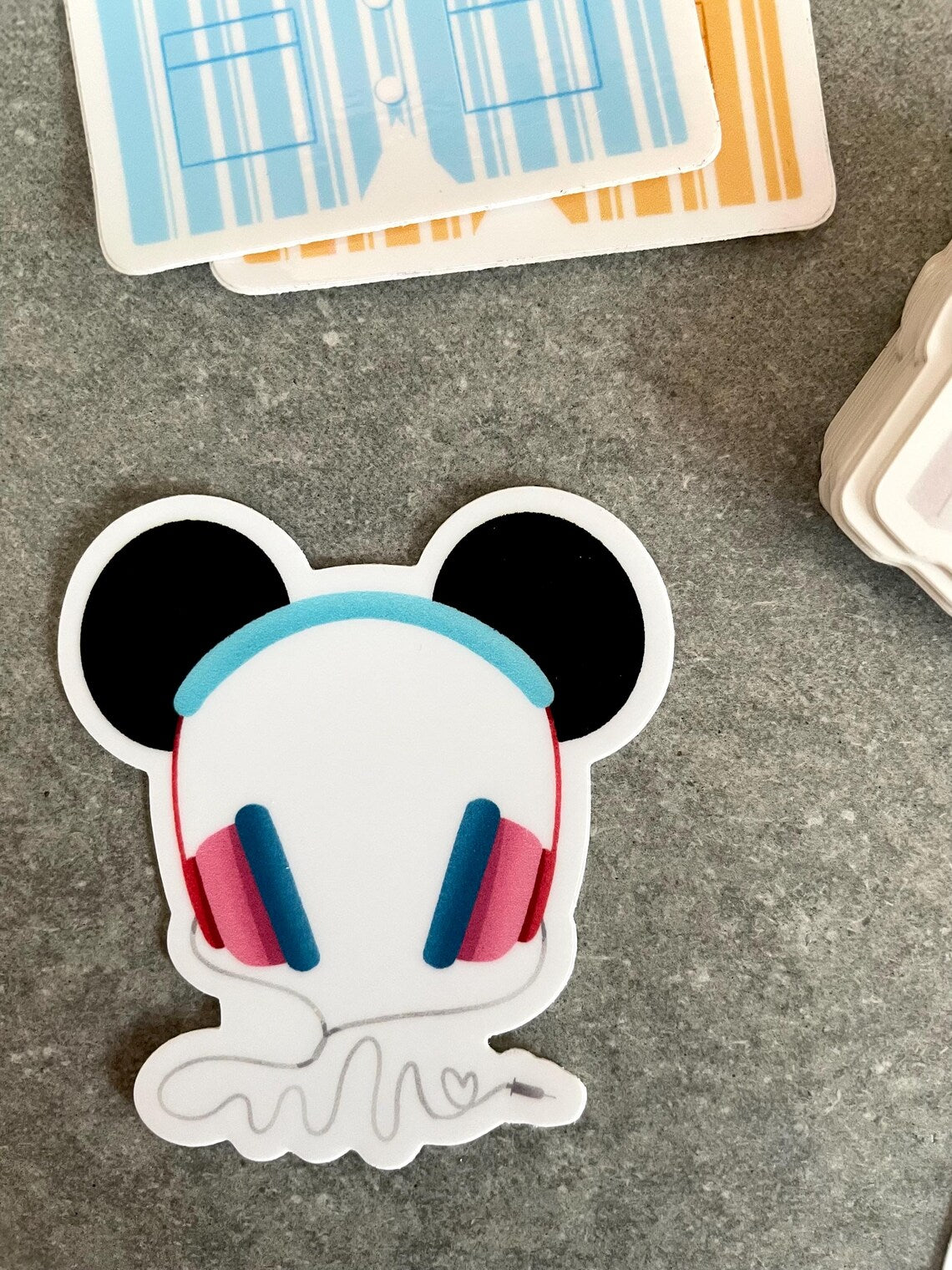 Mickey Headphones Sticker