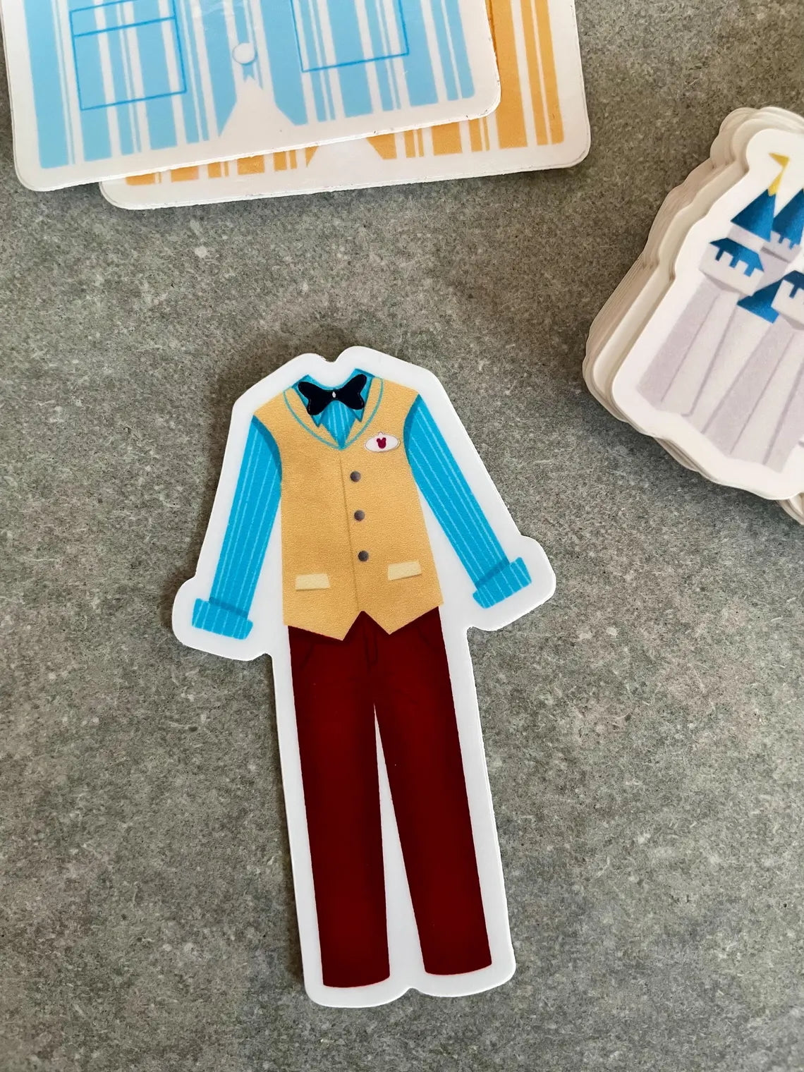 Runaway Railway Cast Member Costume Sticker with Vest