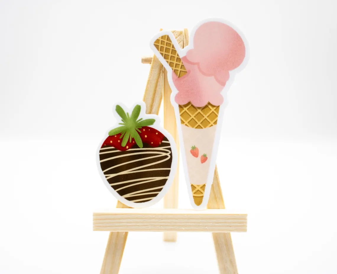 Strawberry Ice Cream Sticker