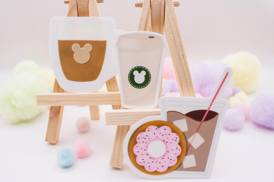 Mickey Coffee Mug Sticker