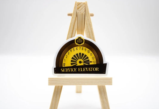 Tower of Terror Service Elevator Sticker