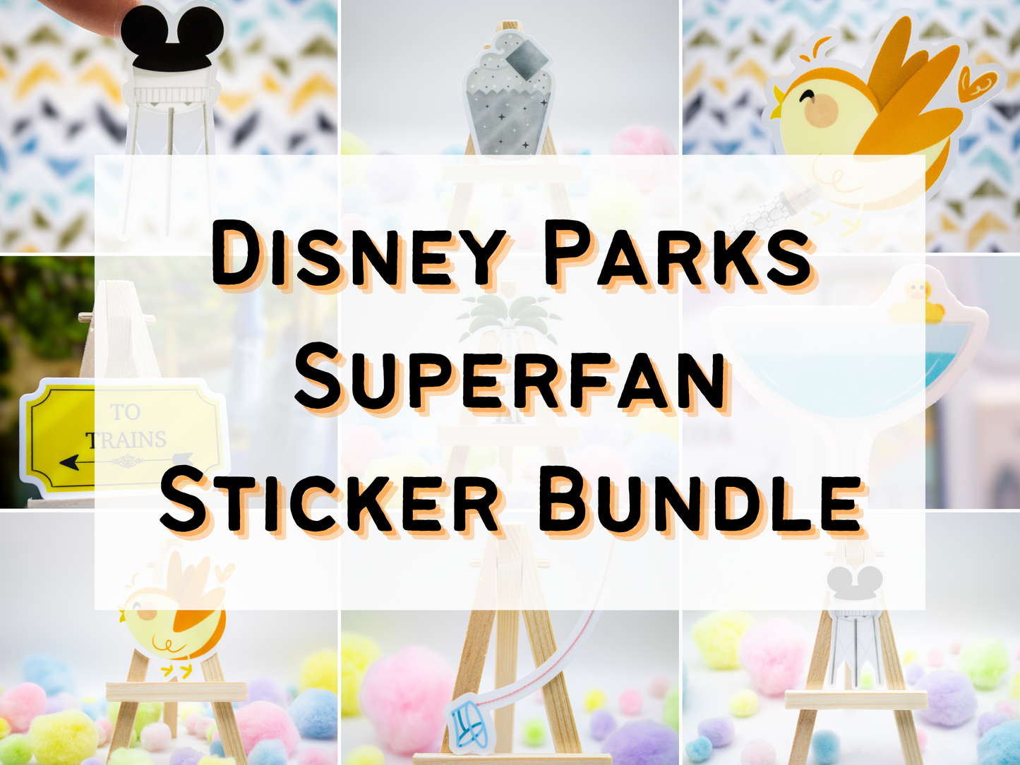 Disney Parks Superfan Sticker Bundle