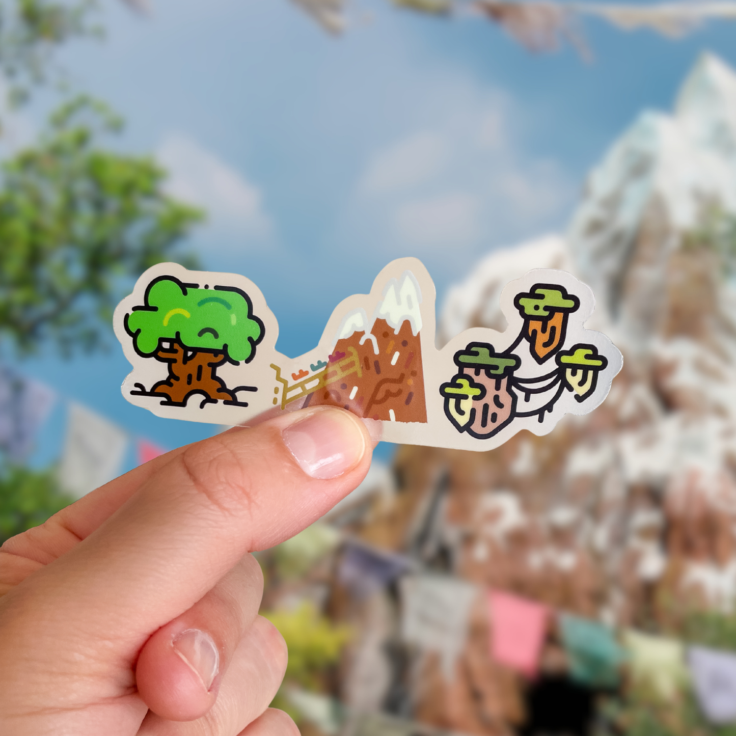 Animal Kingdom Park Icons Sticker