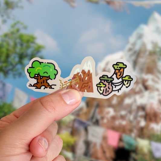 Animal Kingdom Park Icons Sticker