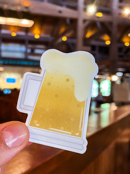 Frothy Beer Sticker