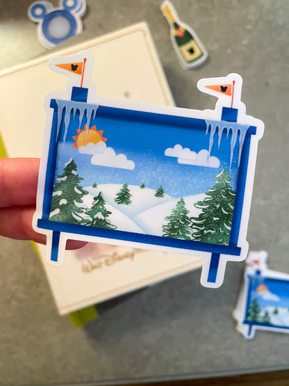 Blizzard Beach Sign Sticker