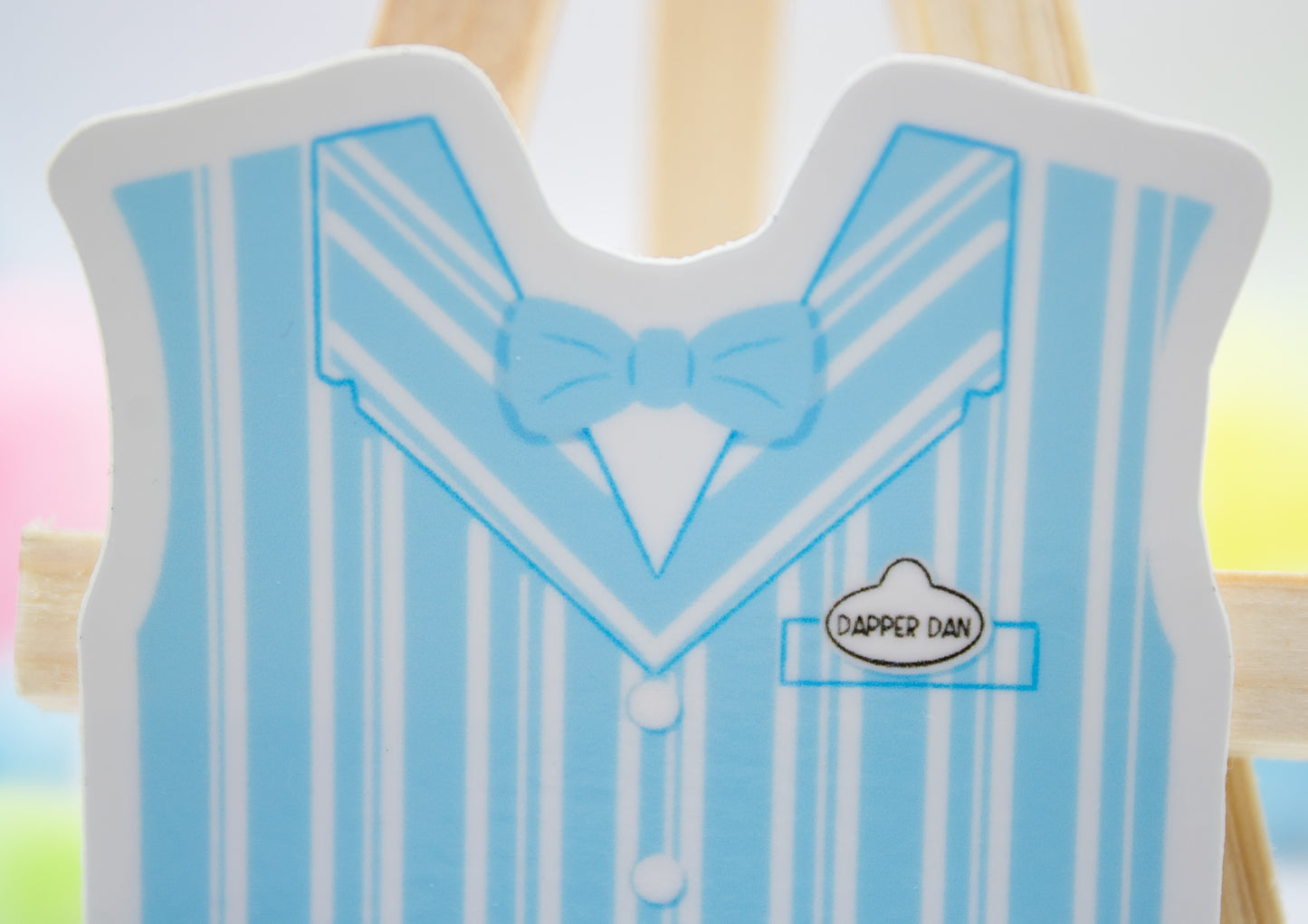 Blue Dapper Dan Vest Sticker