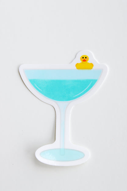Duck Duck Razz Cocktail Sticker