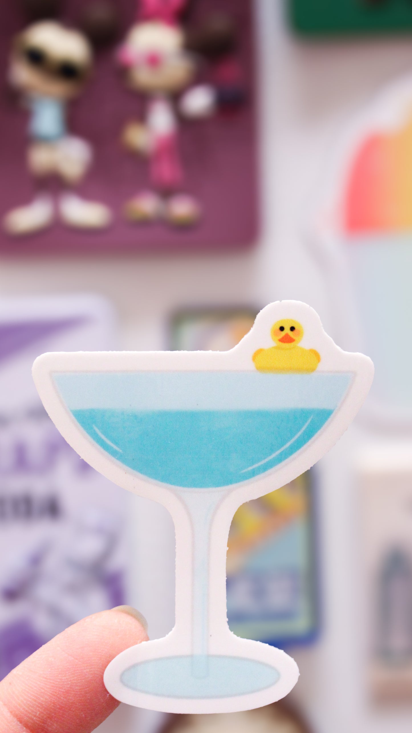 Duck Duck Razz Cocktail Sticker