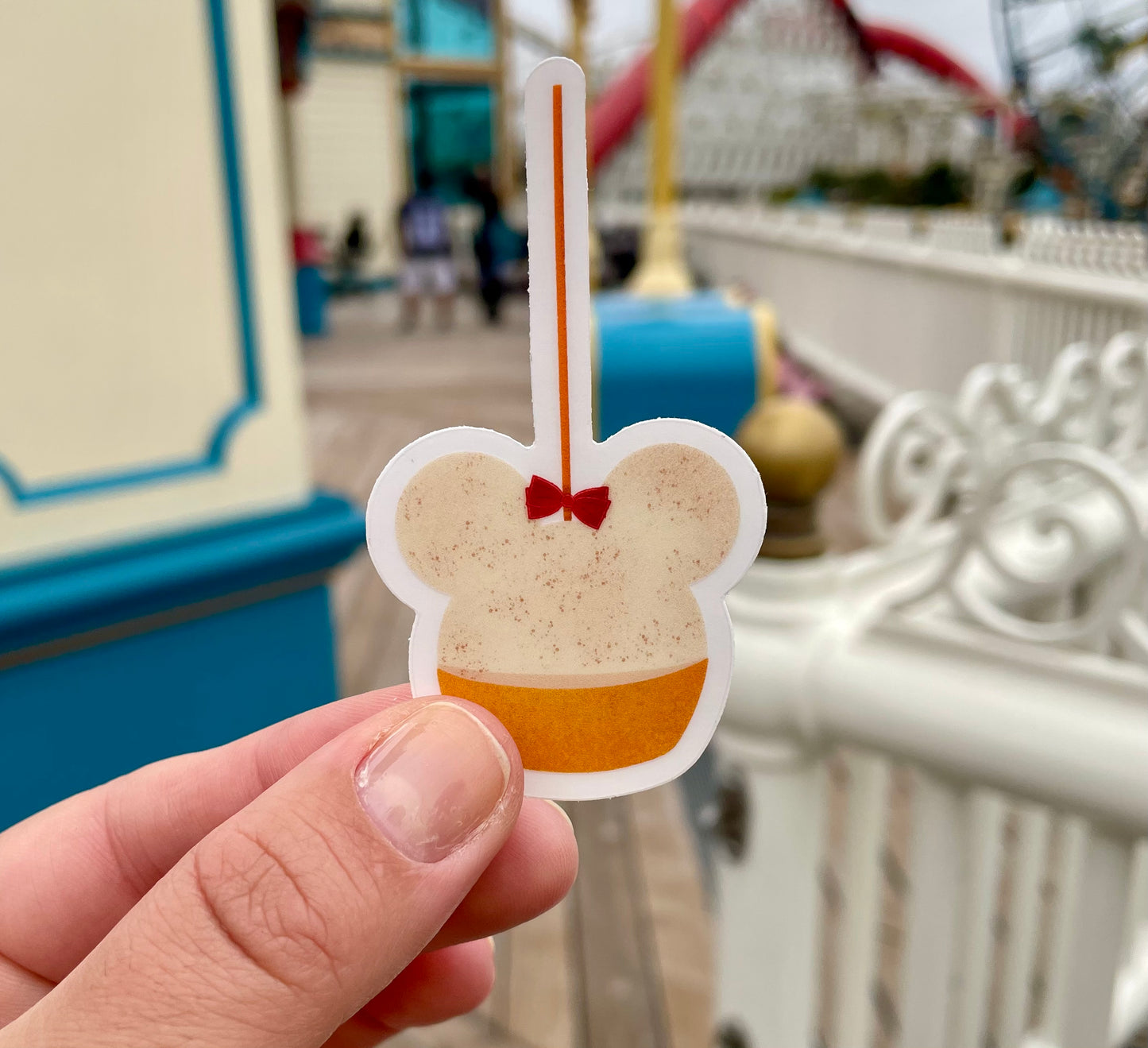 Minnie Mouse Caramel Apple Sticker