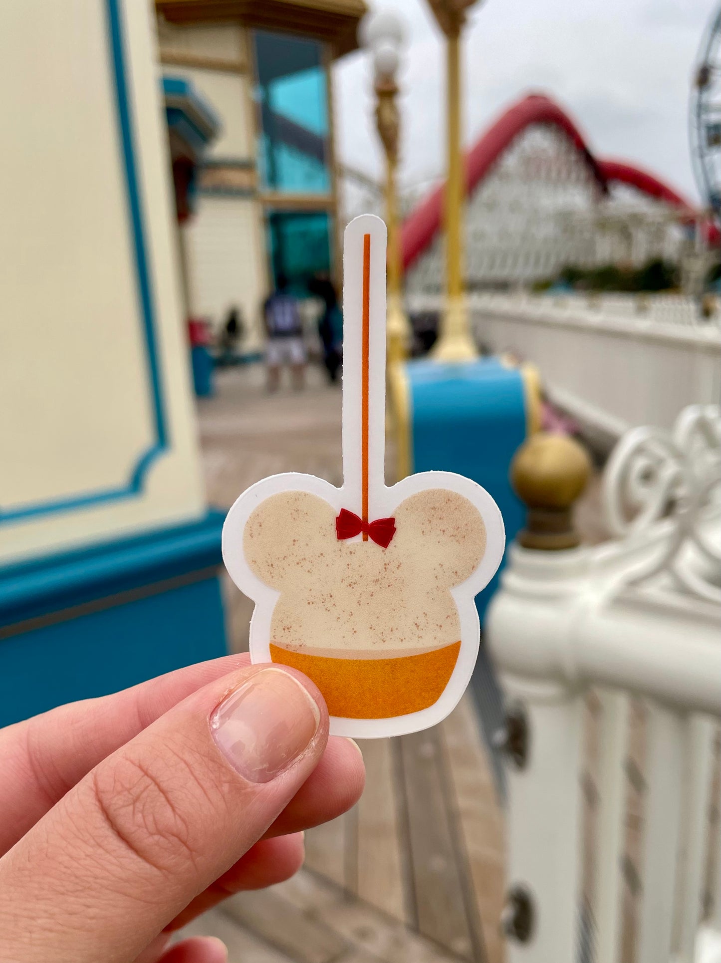 Minnie Caramel Apple Sticker