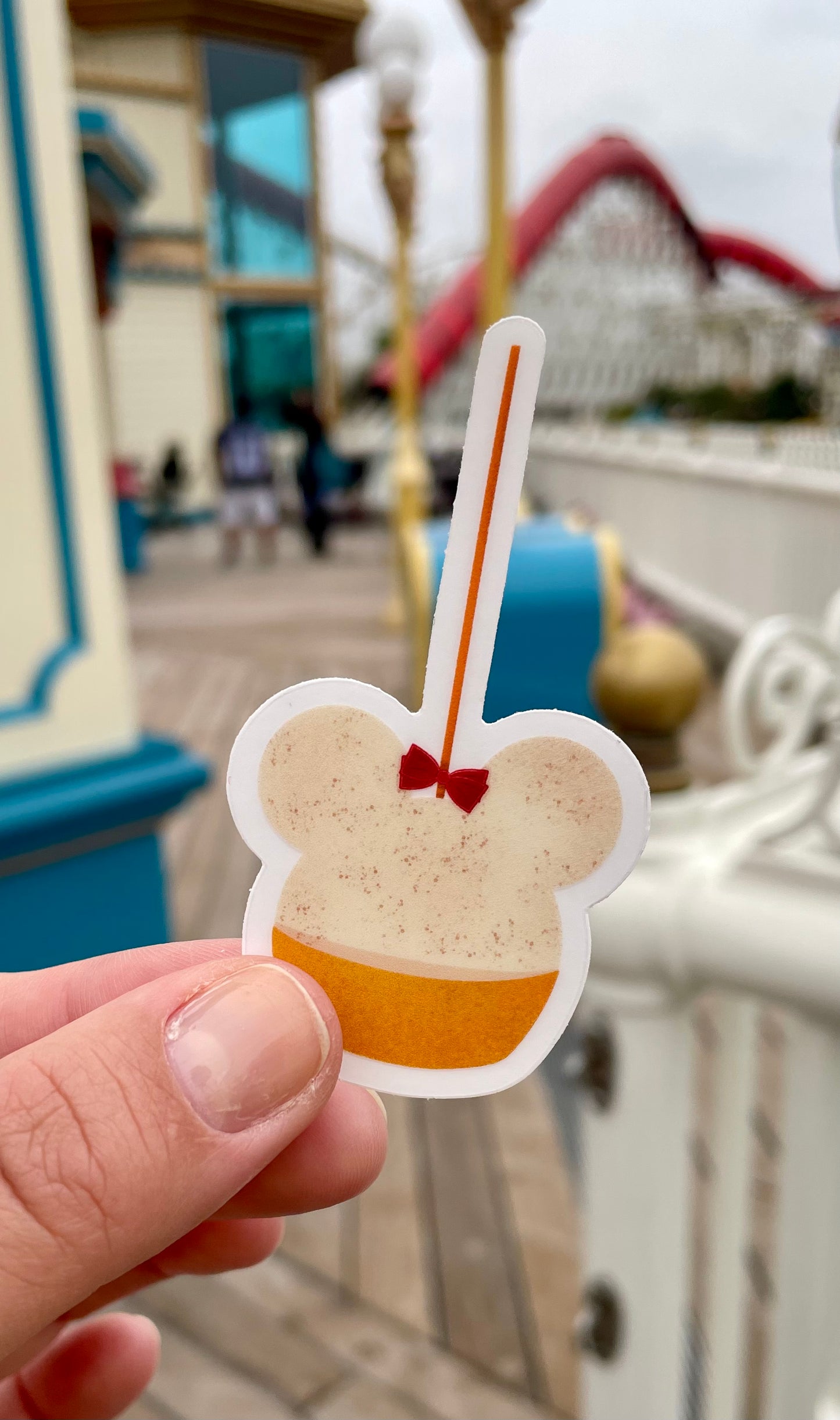 Minnie Caramel Apple Sticker