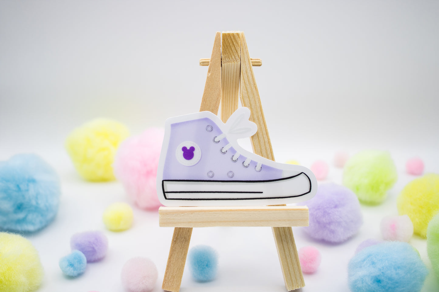 Purple Converse Sneaker Sticker