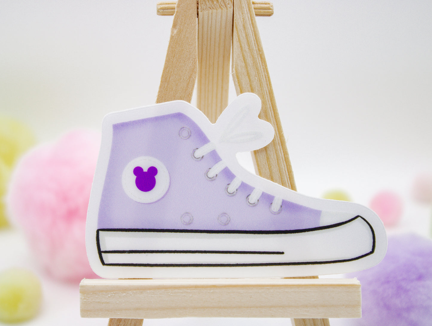 Purple Converse Sneaker Sticker