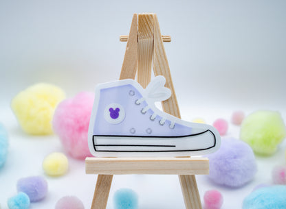 Purple Converse Sticker with Mickey Logo
