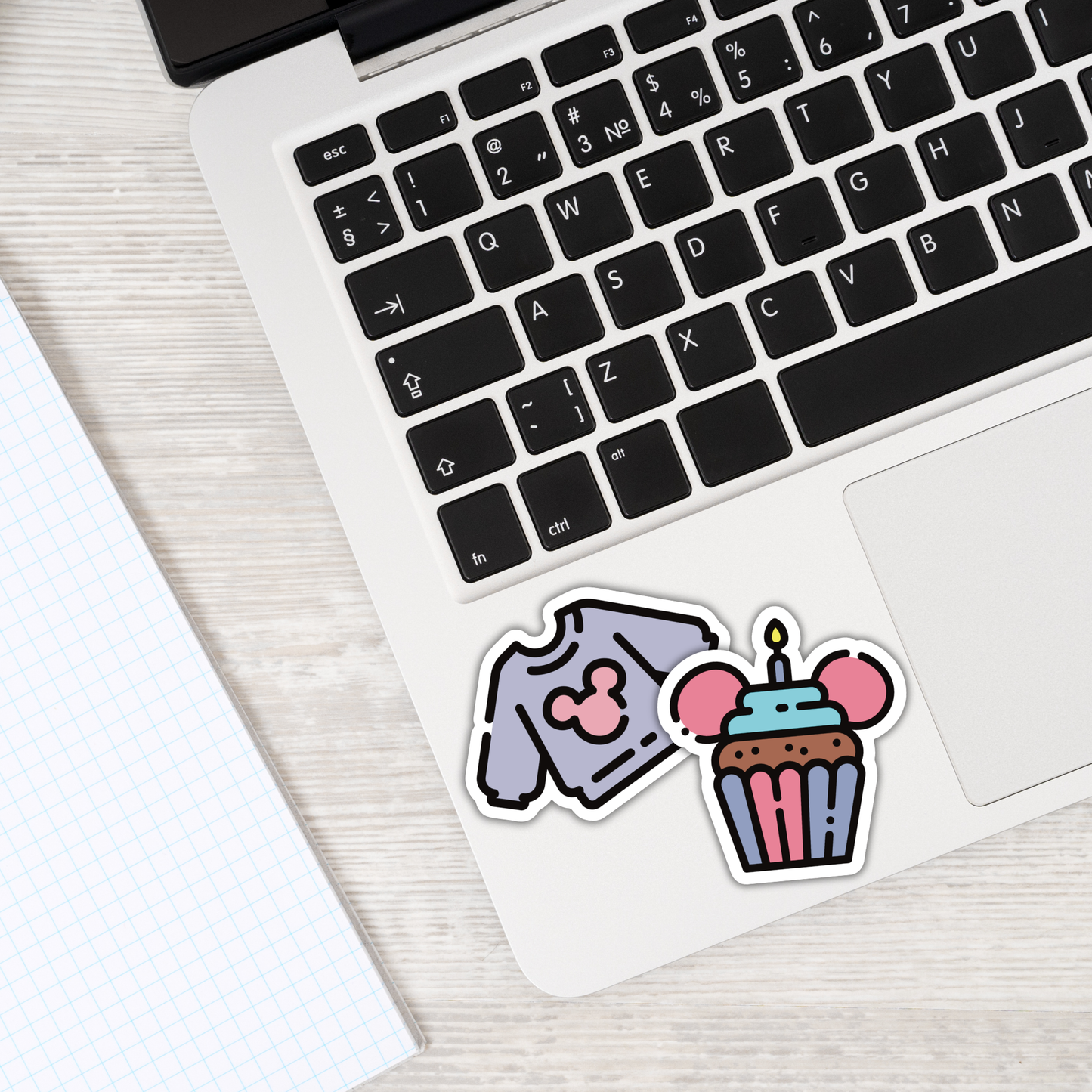 Disney Birthday Cupcake Sticker