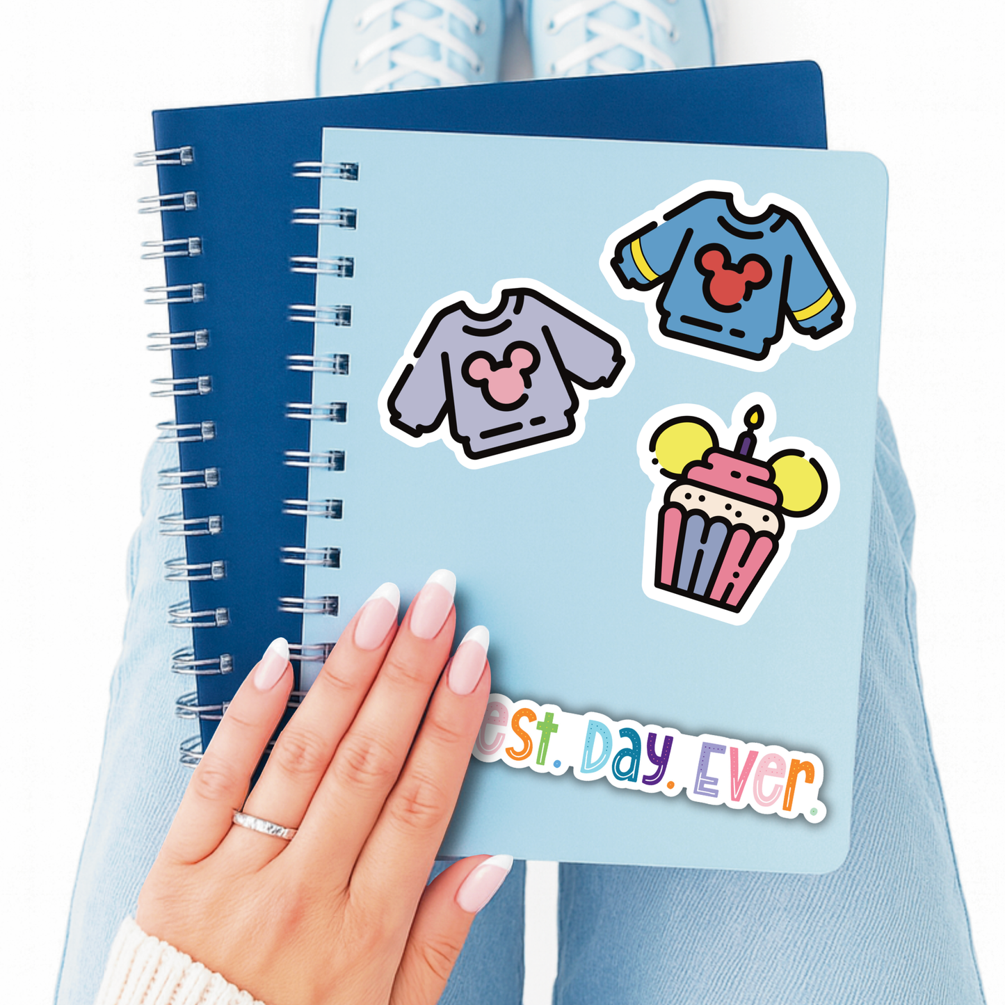 Disney Birthday Cupcake Sticker