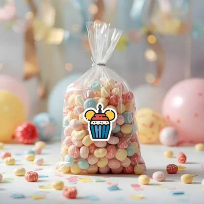 Disney Birthday Cupcake Sticker