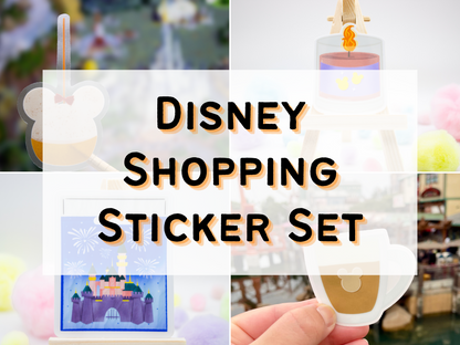 Disney Parks Shopping Sticker Bundle
