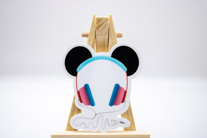 Mickey Headphones Sticker
