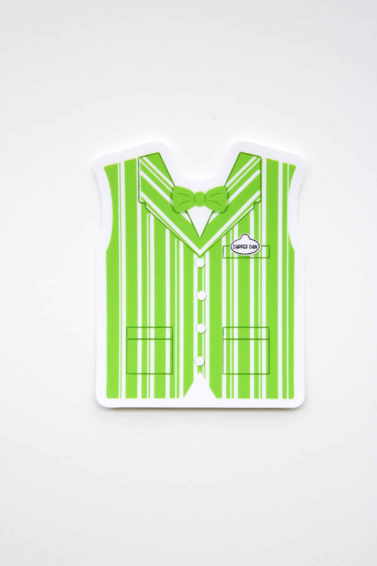 Green Dapper Dan Vest Sticker