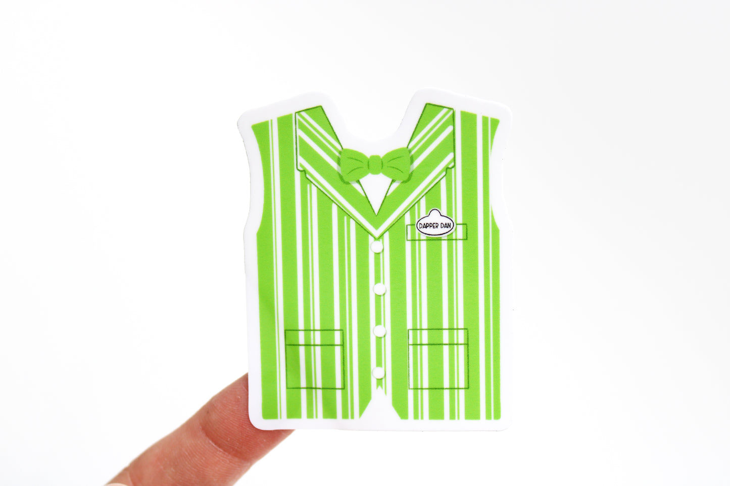 Green Dapper Dan Vest Sticker