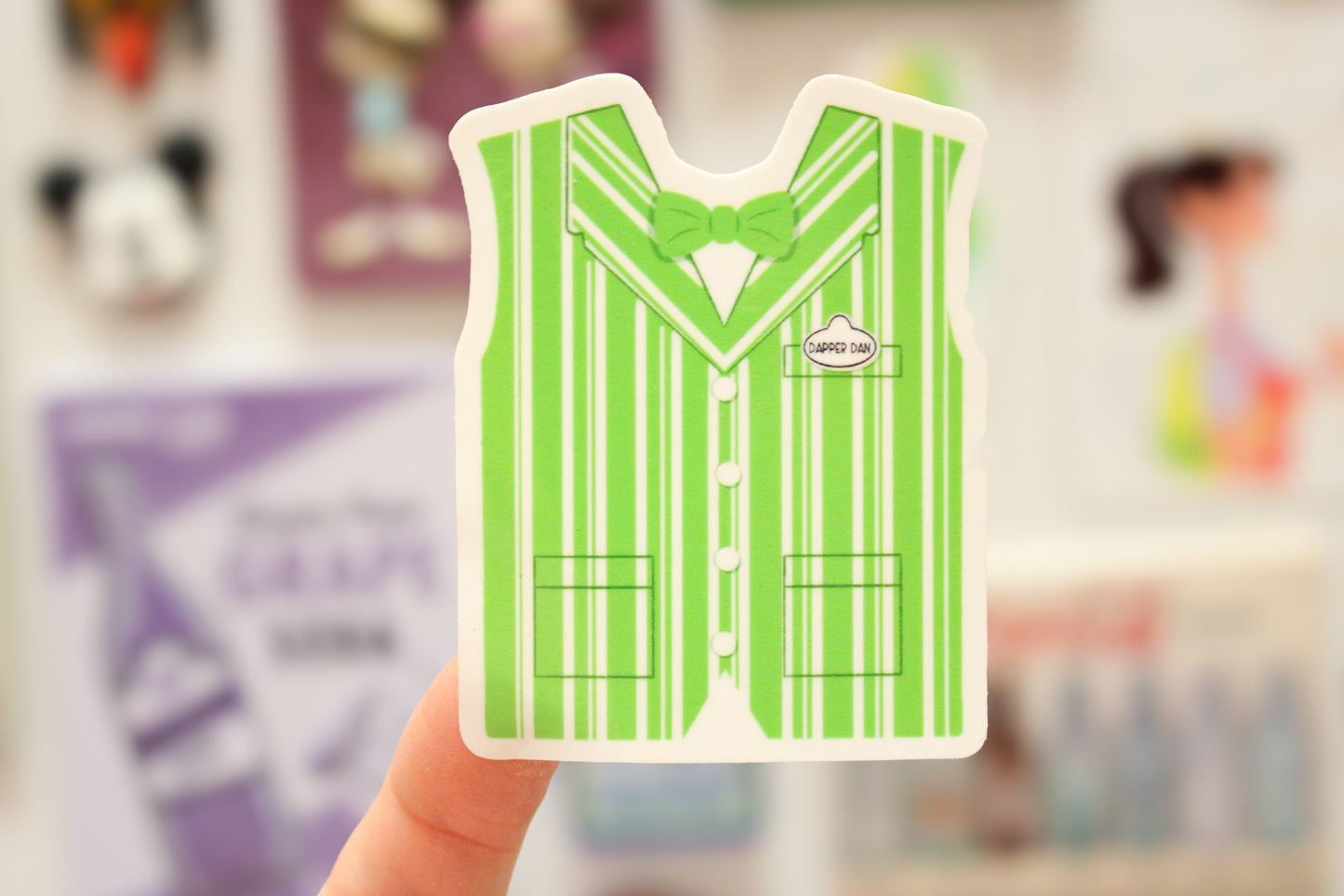 Green Dapper Dan Vest Sticker