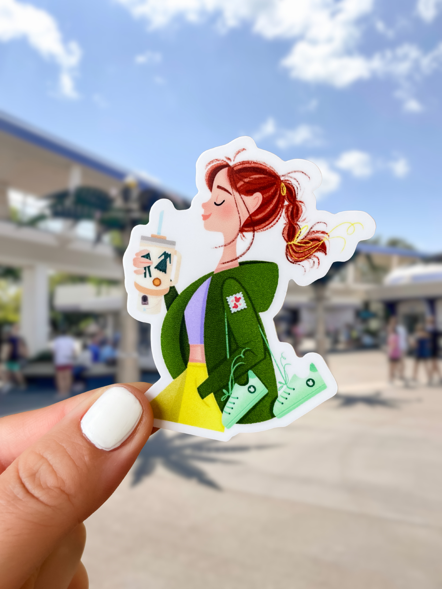 Healthy Disney Girl Sticker