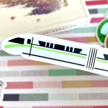 Green Disney Monorail Sticker